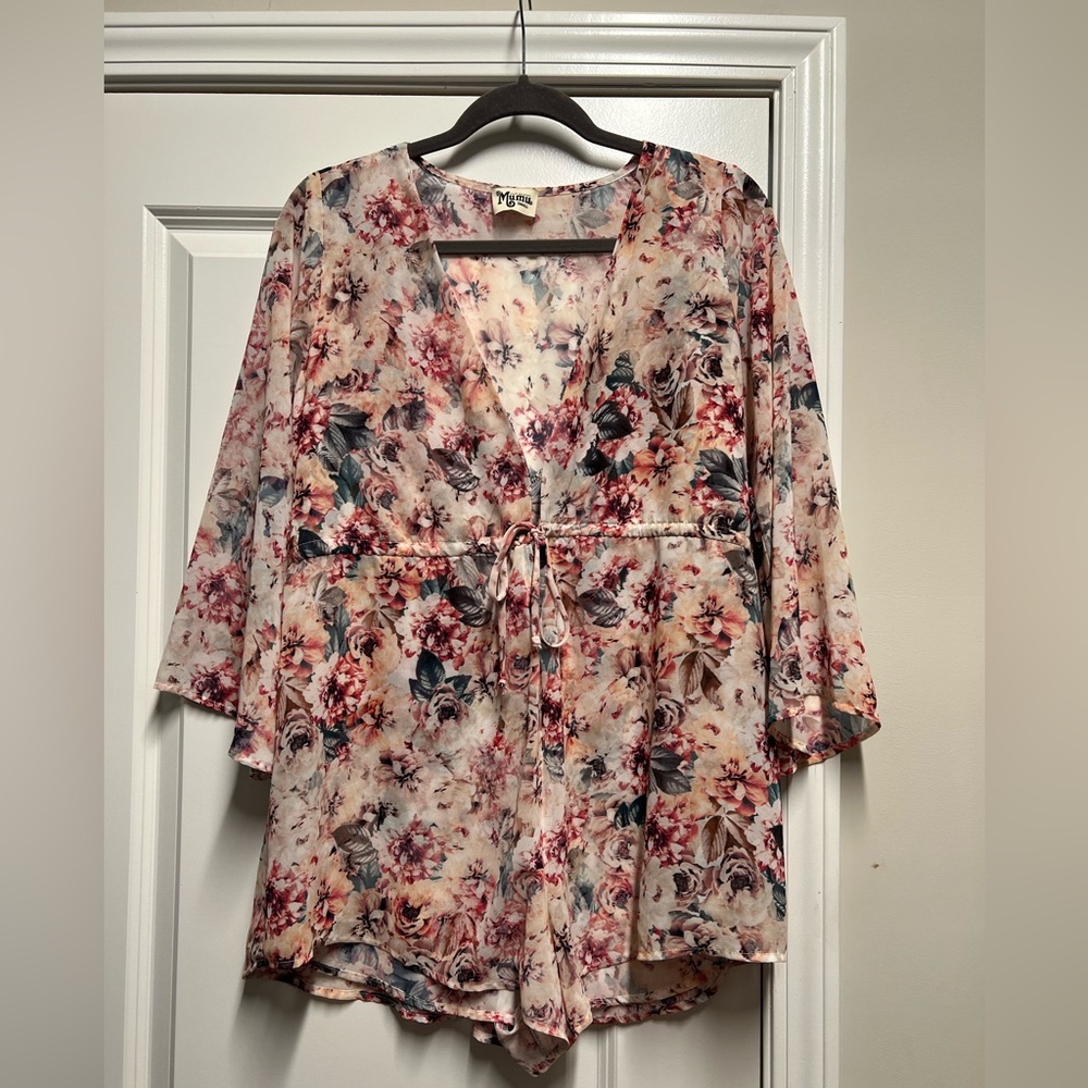 Show me your mumu floral romper